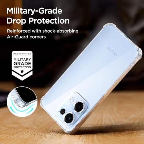 Image of ShieldTech Back Cover Case + Screen Protector for Oppo F31 5G | 360 Degree Protection | Transparent Mobile Phone Back Case Cover for Oppo F 31 / F31 5G | TPU Transparent Back Cover Case