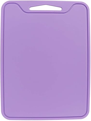 Tabla de cortar, de silicona de grado alimenticio, flexible, tabla de cortar para el hogar, cocina, uso morado, sin BPA, lavavajillas