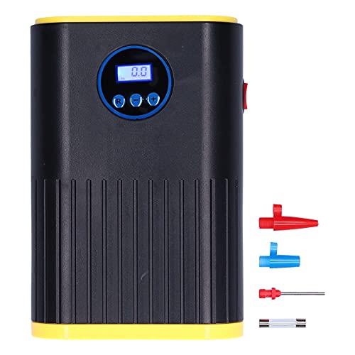 Aramox Inflador de pneu de carro, mini inflador de pneu portátil de 120 W 12 V com luz de emergência