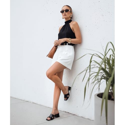 Image of Women's Chunky Open Toe Low Block Heels Kitten Dressy Heels for Women Low Heel Sandals for Women Summer Comfy Heels