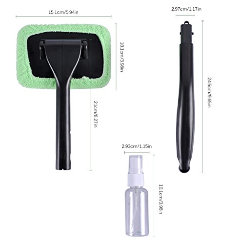 image for AutoEC Auto Glass Cleaner Wiper Keeps Cars Vehicles Interior Exterior 