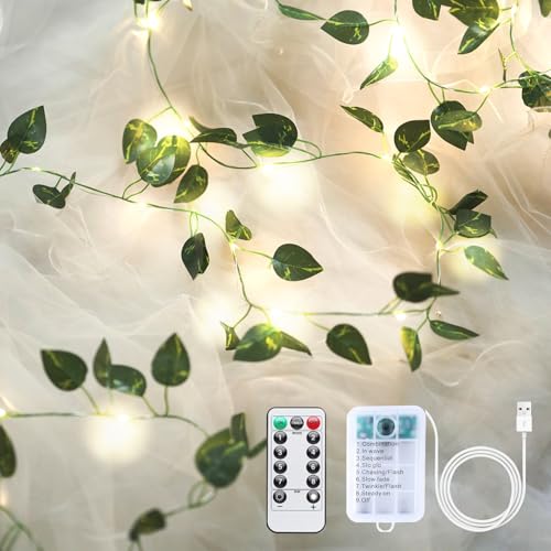 33ft LED Artificial Ivy Garland