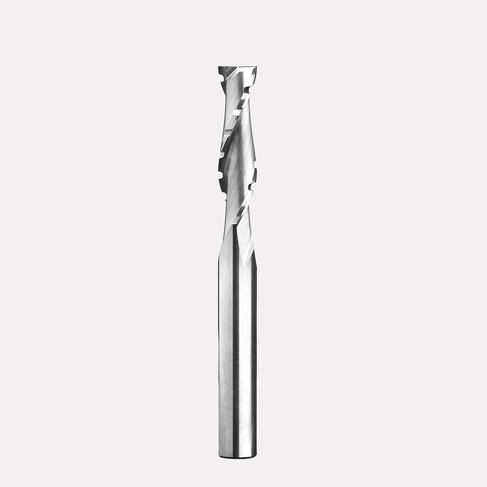 Ruhi UC2130 2 Flutes Solid Carbide Chip Breaker Up Cut CNC Spiral Router Bit with 1/4" X 1" X 1/4" X 2-1/2" Shank 1/4"