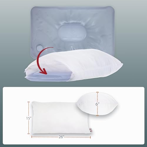 Core Products Tri-Core Water Pillow, Adjustable Cervical Support, Recessed Center, Easy Fill Spout - Thumbnail 7