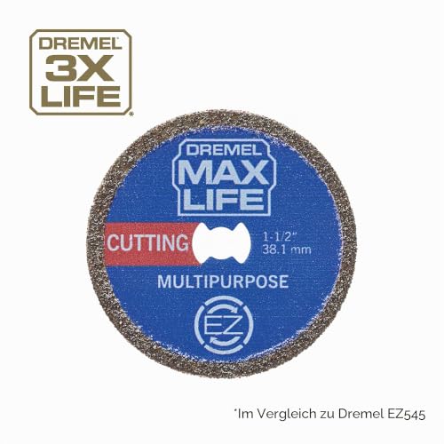 Dremel Max Life EZ545HP Hochleistungs-Diamantscheibe, 38,1 mm, Blau – Ansicht 3
