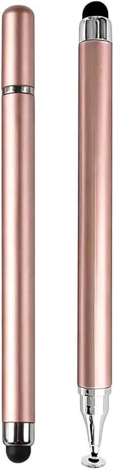 1pc Capacitive Touch Touch Pens, Dual-End, Suitable for Smartphones, Tablets, Writing, Drawing (Rose Golden-1pc)