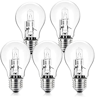 KAKALUOTE E27 Screw Bulb,Dimmable ES Edison Screw Light Bulb,A55 28 Watt,350 Lumen,Warm White 2800K,110V-230V Energy Saving E27 LED Light Bulbs,5 Pack
