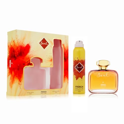Image of French Factor Soul Bliss ? Perfume for Women ? Deo for Women ? Long Lasting ? Party Perfume ? Deo ? Special Perfume ? Gift for Women ? Made in India ? 100ml (Perfume)+150ml(Deo)