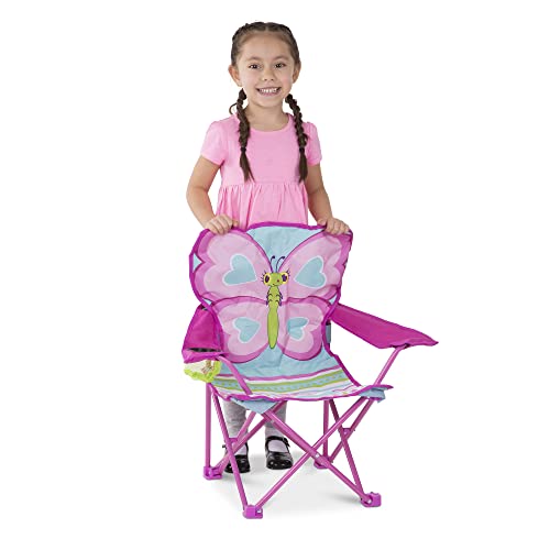 Melissa & Doug Cutie Pie Butterfly Camp Chair (Frustration-Free Packaging) , Pink - Image 4