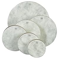 Remo World Percussion - Frame Drum Pretuned - 10\ x 2\ - Acousticon Kessel, Fiberskyn 3 Fell, Walnut Finish - HD-8510-00