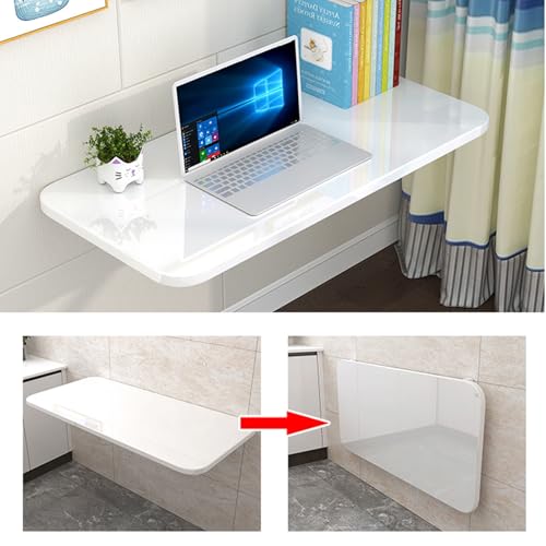 Table murale pliante au design polyvalent et élégant - Meuble flottant compact 30x40 - 8