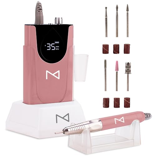 M Max Nail Drill, Brushless 2-in-1, 35000 RPM, Cordless - Rose Gold