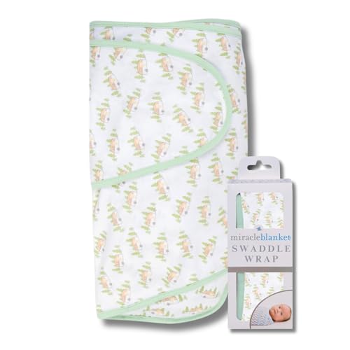 Image of Miracle Blanket Swaddle Wrap – Help Your Newborn Sleep Longer – Soft & Secure Sleep Sack for Infants – Easy-to-Use Swaddling Blanket for a Calm Baby (Camper)