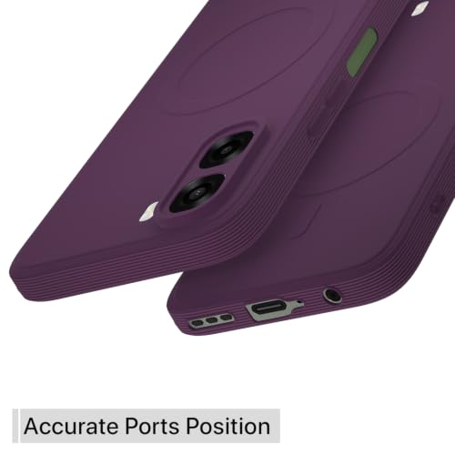 Image of Pikkme Back Cover for Oppo A6X 5G Soft Matte Silicone Mag-Safe Design (Mag-Safe Not Support) Camera Protection | Slim Fit Bumper Cover (Purple)