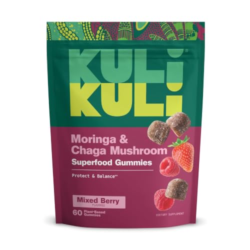 Image of Kuli Kuli Super Energy Gummies - Energy Supplements with Moringa, Caffeine-Free Natural Energy Booster - 60 Non-GMO, Gluten-Free Moringa Gummies