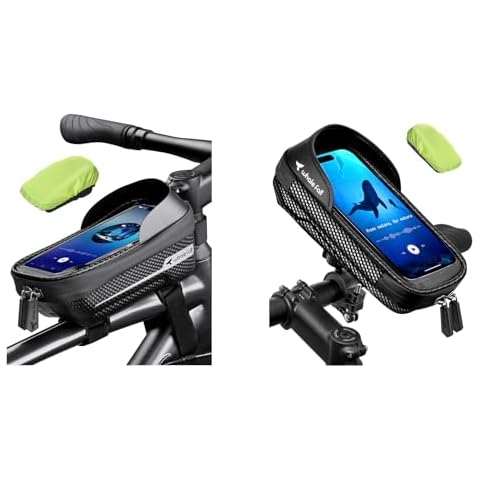whale fall Hard Casing Bike Bag 360°Rotatable Bike Phone Holder Waterproof 4”-7” Cover