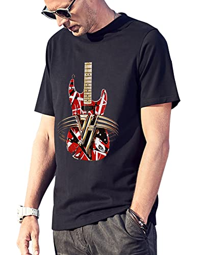 Vintage berspesle Classic Guitar T Shirt 1970s Outfits for Men Tee T-Shirt Black