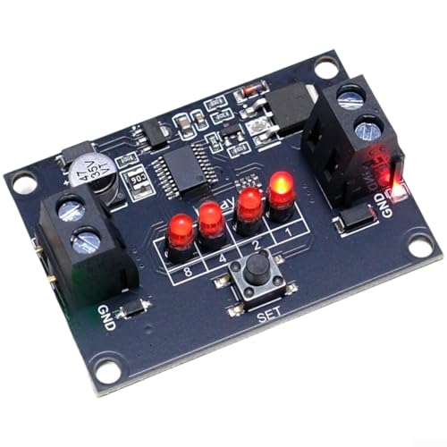 Interrupteur de détection de vibrations haute sensibilité avec retard réglable de 0 à 15 minutes, DC 4 V-30 V large plage de tension, module de capteur de mouvement à réinitialisation automatique