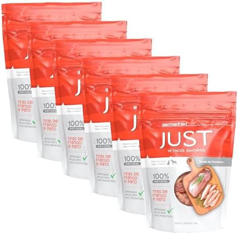 JUST Petiscos Saudáveis Pack com 6 Unidades Slice Mix de Pato e F...