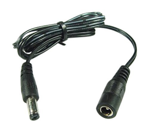 Hanvex HDCQ3 3ft 2.1mm x 5.5mm DC Plug Extension Cable for 12V Power Adapter and More, 20AWG Cord for CCTV, LED
