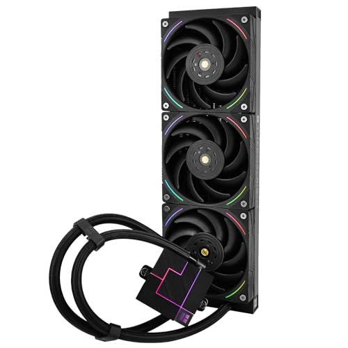 Thermalright Core Matrix 360 - Raffreddatore liquido CPU nero con ventola PWM da 120 mm, specifica 360 riga fredda nera, dissipatore di calore integrato per AMD/AM4/AM5, Intel 1700/1150/1151/1200/2011