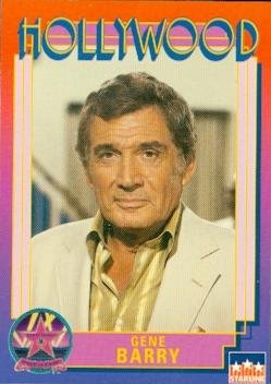 Gene Barry trading Card (Actor) 1991 Starline Hollywood Walk of Fame #120