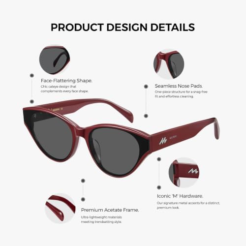 Image of Retro Cat Eye Sunglasses for Women Men UV400 Protection