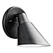 Kichler 49081BK Beach Light 6IN 1LT Exterior Wall Mount, Black Finish