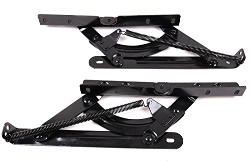 Sofa Bed Bedding DIY Furniture Adjustable Spring Mechanism Triple Click Futon Sleeper Sofa Bed Hinge Hardware (Black) - Thumbnail 5