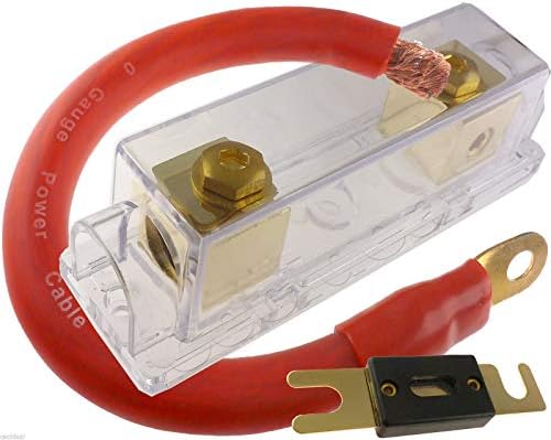 12voltnet 350 AMP ANL Fuse Holder Fuseholder Inline Block Battery Install KIT 0 Gauge 1 Ft