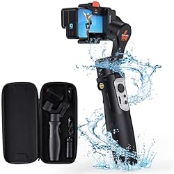 Palo Estabilizador Gopro hohem iSteady Pro4, Gimbal Cámara de Acción Compatible con Gopro Hero 12/11/10/9/8/7/6/5/4/3, para Osmo Action 3/Insta360 One R/Sony RX0, Estabilizador de 3 Ejes con 6 Modos,Carga útil 150g, IPX4