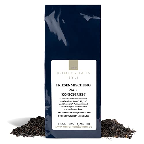 Kontorhaus Sylt, Schwarztee Mischung, Friesenmischung No. 1 BIO° Königsfriese, Assam / Ceylon / Darjeeling Tee, 100 g Cover