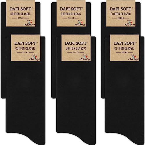 Dafi soft 6 Pairs Men's Cotton Socks, Comfortable, Made in Turkey