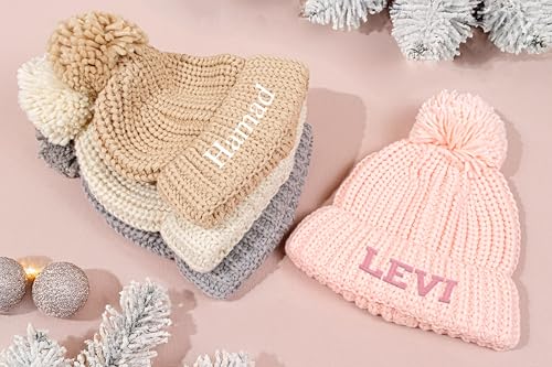 Personalized Christmas Hat for Kids Baby and Toddler Santa Hat with Custom Embroidery Ideal Holiday Present2