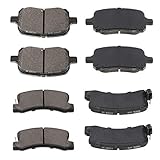 Front Rear Ceramic Brake Pads Kits 8pcs fit for 1997-1999 for Lexus ES300,1999-2001 for Lexus...