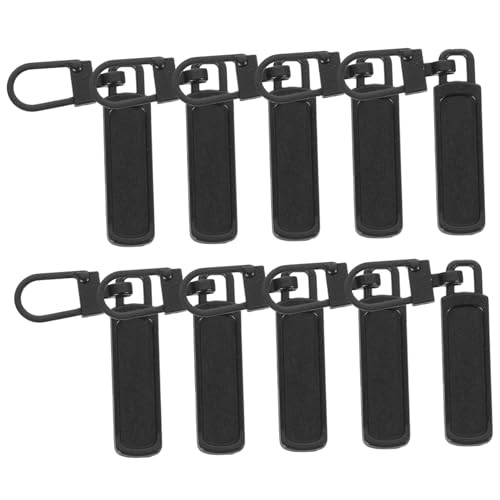 ULDIGI 10pcs Detachable Zipper Pulls Replacement Slider Kit for Jackets Bags Boots and Luggage Durable Metal Zipper Repair Tool for and Easy Replacement