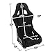 NRG Innovations NRG-FRP-303BK-ULTRA Universal Fixed Back Bucket Racing Seat with Side Mount Adapters for 6-Point Harnesses, Size M, Black Seat Cover, 22