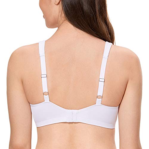 Image of CALVENA Women's Full Coverage Minimizer Bra | Plus Size, Underwire Support, Seamless Smooth Cups, U-Back