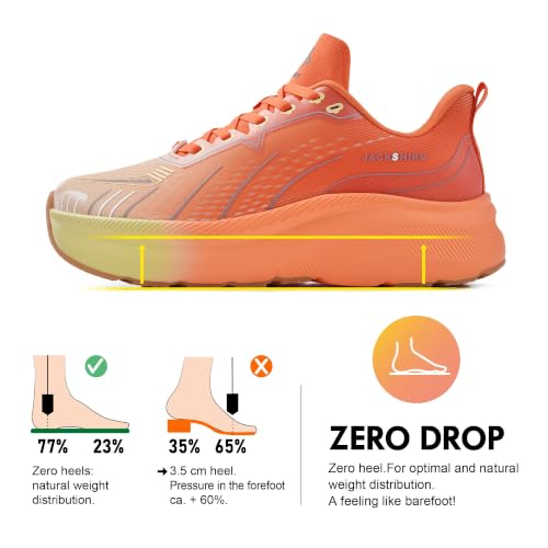 Image of JACKSHIBO Wide Toe Box Shoes Men Arch Support Slip On Zero Drop Sneakers | Slip in, Orthopedic Plantar Fasciitis, Running Walking Athletic, Tennis Workout Gym, Hands Free, Width, Thick Cushion Sole