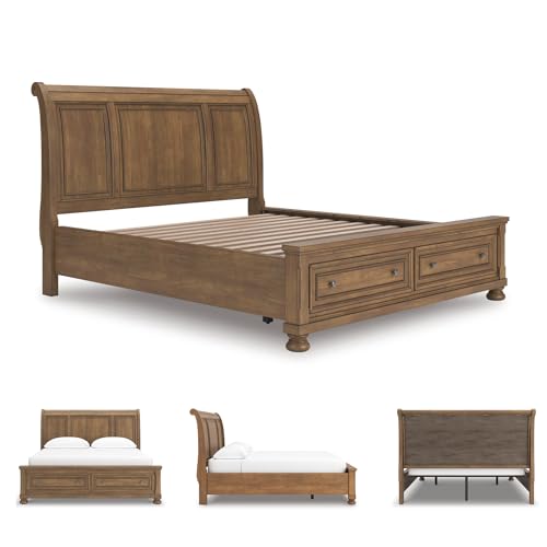Image of Signature Design by Ashley California King Platform Storage Sleigh Bed