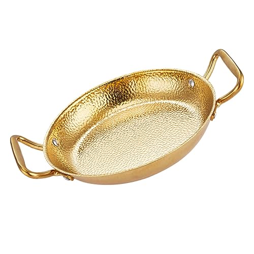 BESTOYARD Olla Inoxidable Para Sartén De Doble Mango Para Uso Diario De Cocina Resistente Para Inducción y Cocción