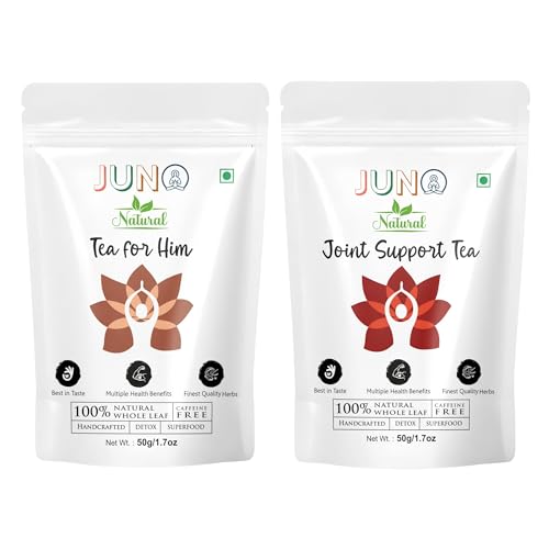 Image of JUNO Natural Tea for Him - Herbal Blend for Men's Health + Joint Support Tea - 50gm each