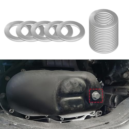 Image of 20PCS Oil Drain Plug Gasket Crush Washer, 9956-41-400 Aluminum Oil Drain Plug Crush Washer Replacement for Mazda