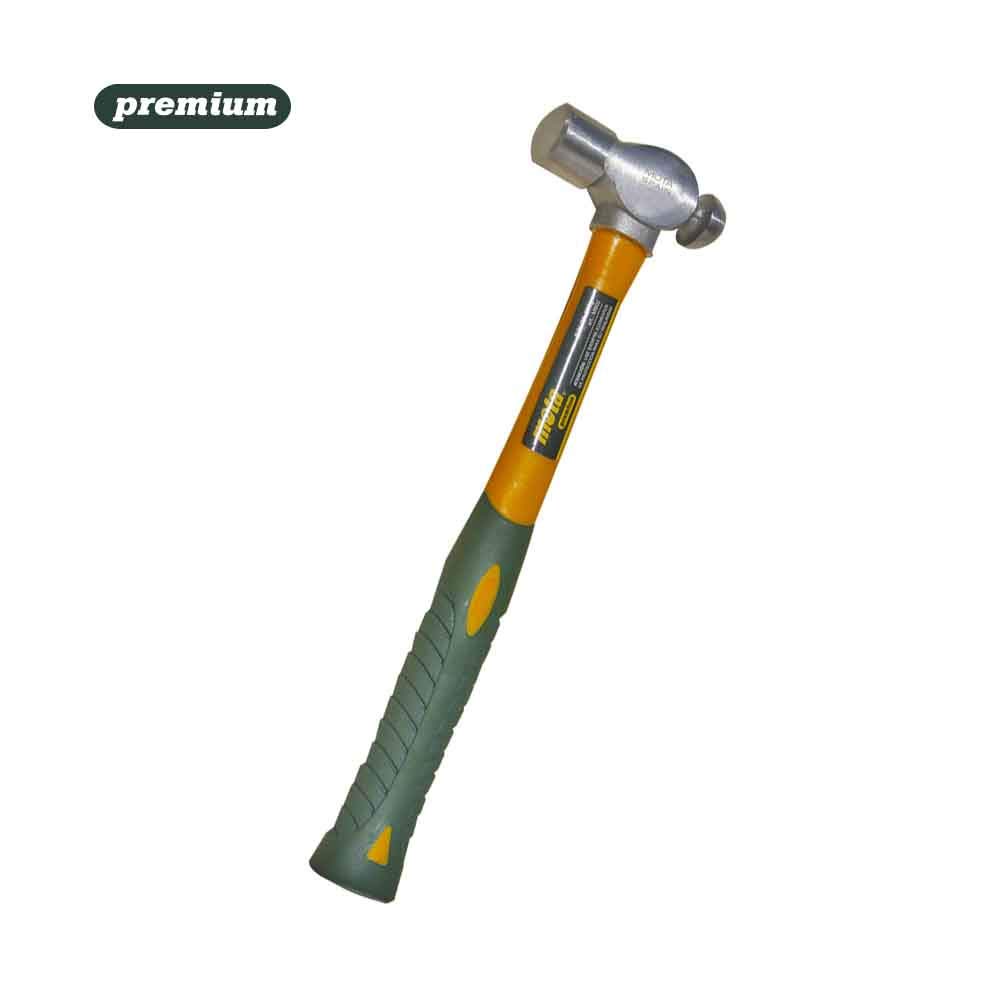 Mota Tools 39326 Polished Ball Hammer with Fibre Mb04, Multi-Colour, 450 g