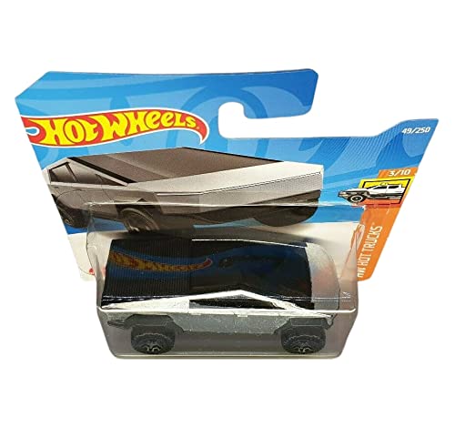 Hot Wheels - Tesla Cybertruck - HW Hot Trucks 3/10 - HCV57 - Short Card - Mattel 2022, Black, 3 inches - Image 2