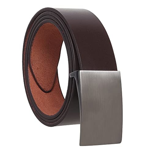 Image of USL Formal /Casual Black Tan Brown Color Genuine Leather Belts For Men (34, Black)