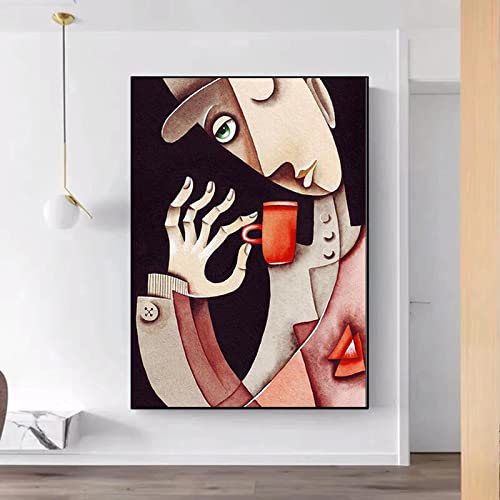Affiche Picasso abstrait 40x60cm impression sur toile salon - 3