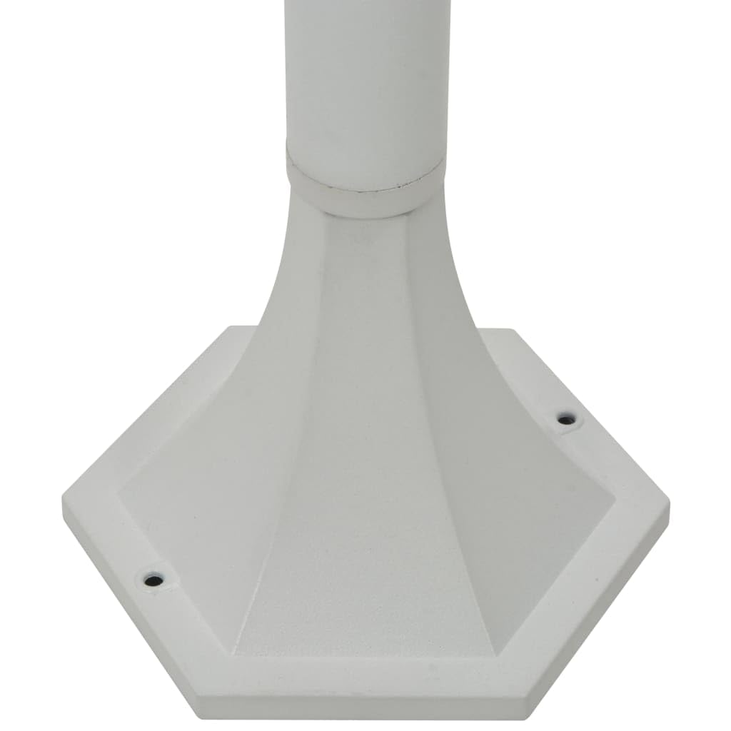 vidaXL 6X Lampioni da Giardino E27 Alluminio Bianco Luce da Esterno Lanterna