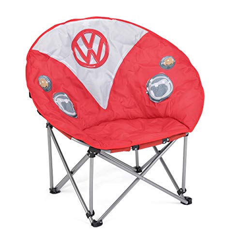 Board Masters VW Collection - Volkswagen T1 Bulli Bus Folding Chair (Front/Red & White)