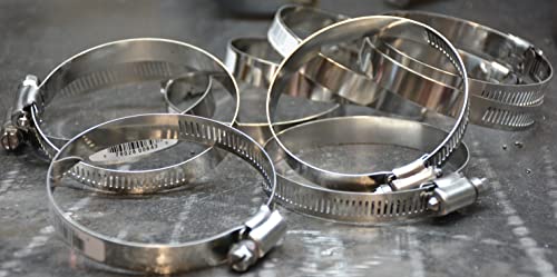 Pro Tie 33012 Sae Size 44 Range 2-5/16-Inch-3-1/4-Inch Regular Duty All Stainless Hose Clamp, 10-Pack, Silver #TOP5